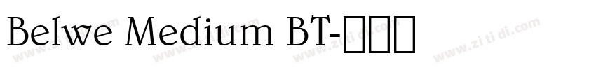 Belwe Medium BT字体转换